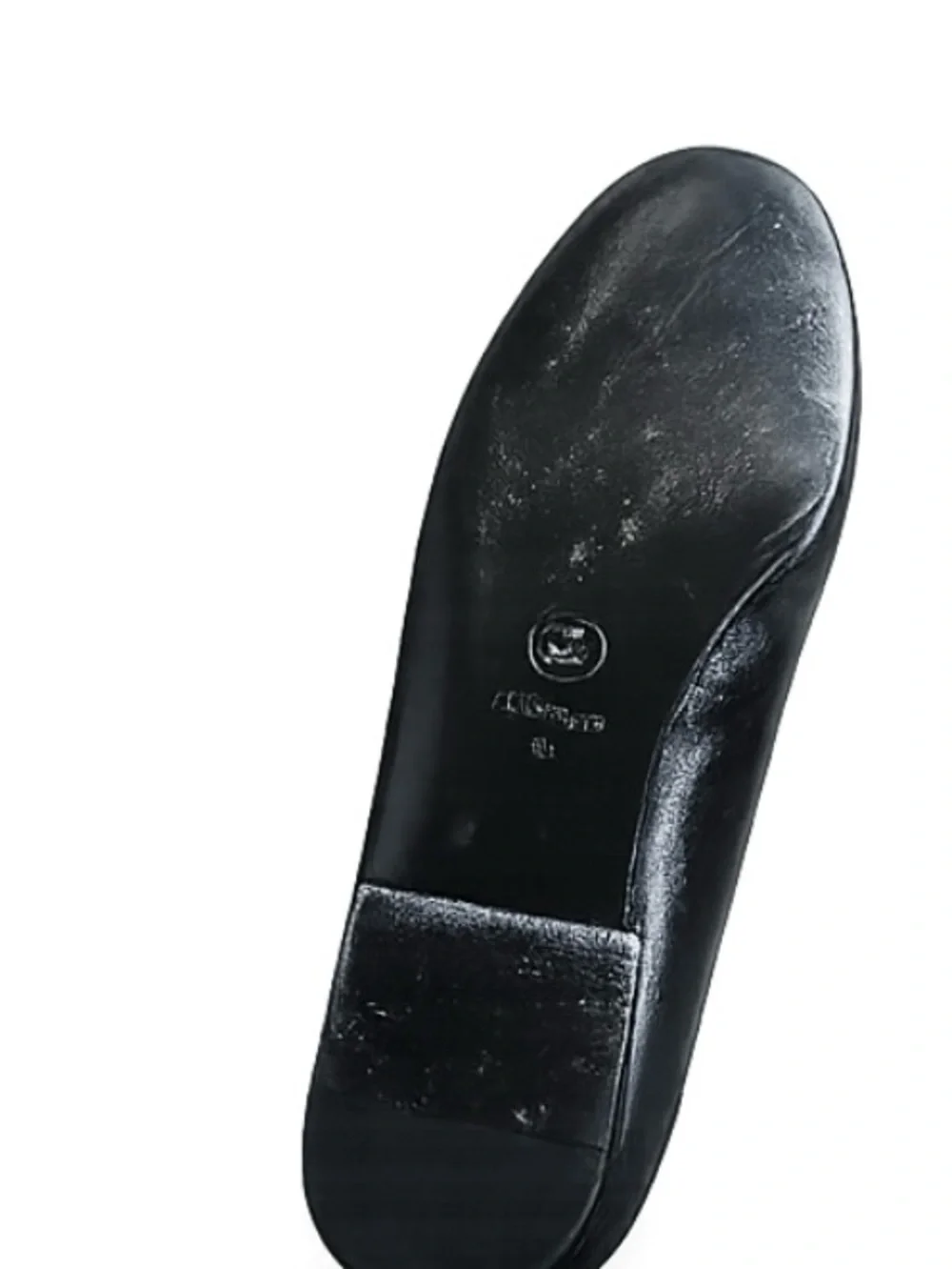 CHANEL Black Leather Loafers with Gold Chain CC Charm - Picture 6 of 6